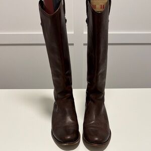 Frye Brown Leather Knee-High Boots